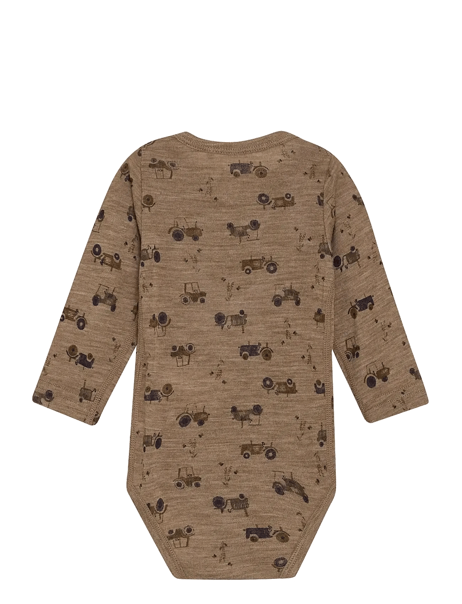 CeLaVi - Body LS - AOP - onderkleren - baby - cocoa creme - 2
