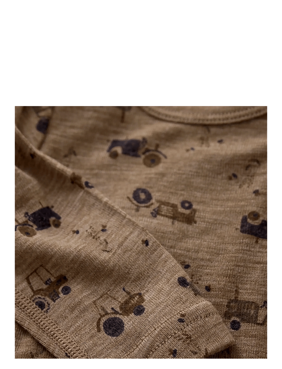 CeLaVi - Body LS - AOP - onderkleren - baby - cocoa creme - 3