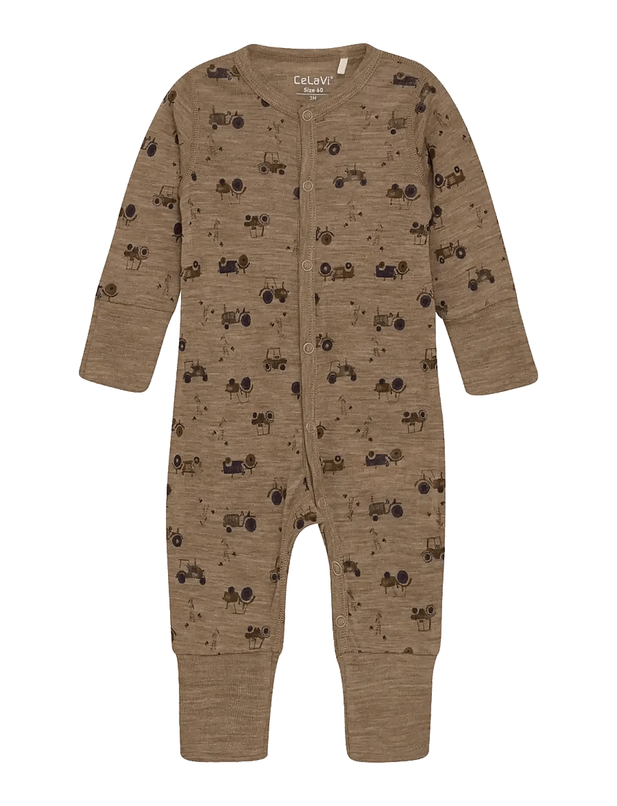 CeLaVi - Jumpsuit - AOP - jumpsuits - cocoa creme - 0