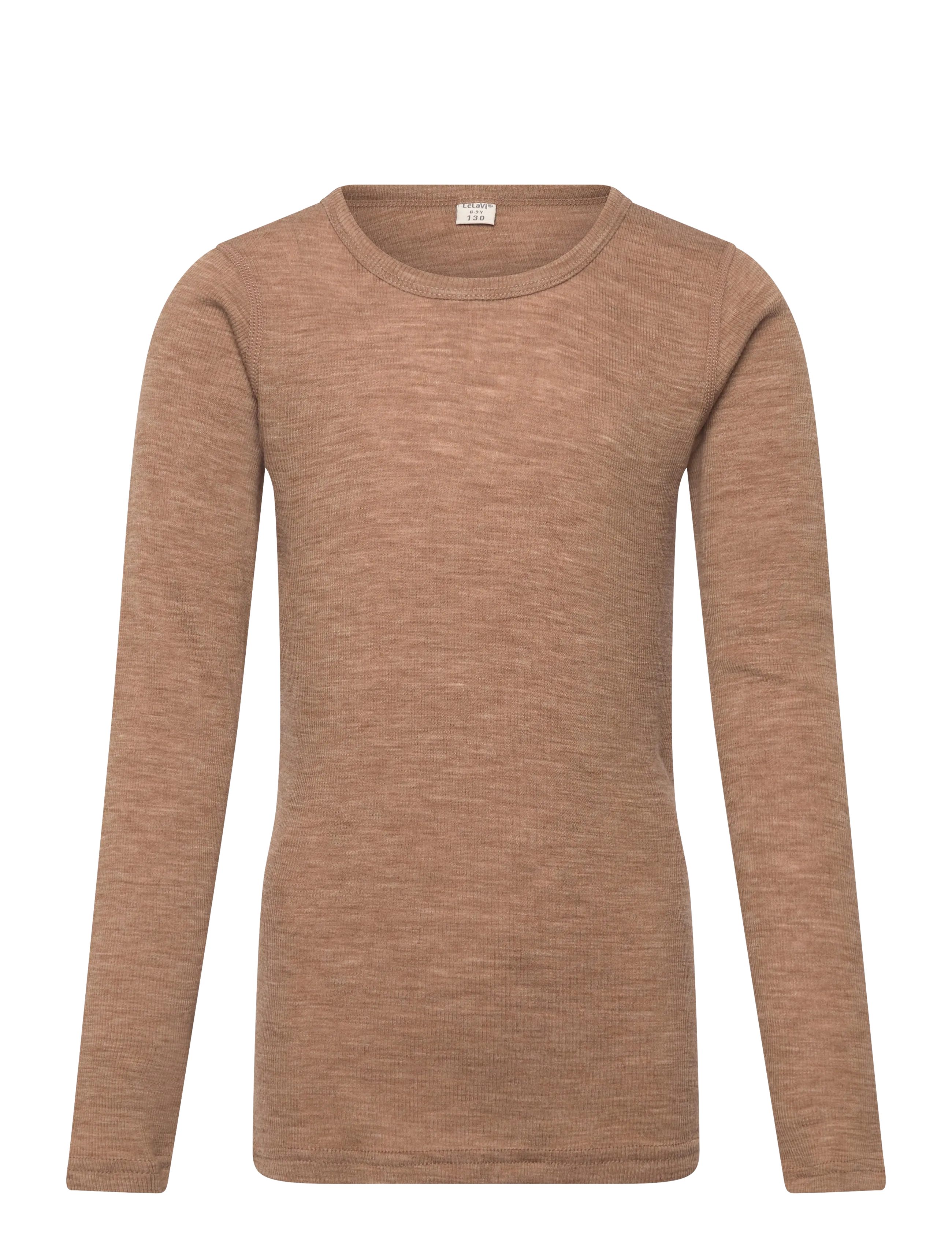 CeLaVi Blouse LS - SOLID - Uldundertøj baby - COCOA CREME / brown
