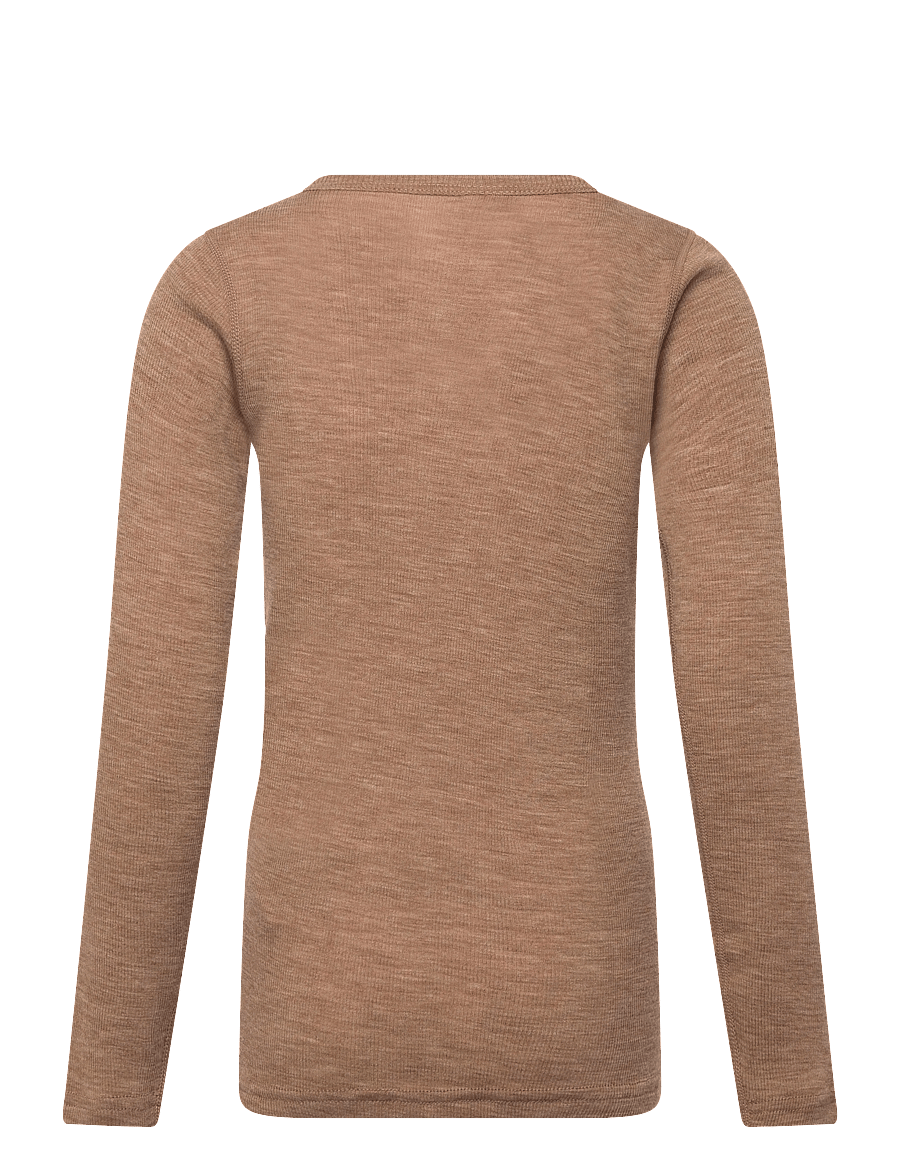 CeLaVi - Blouse LS - SOLID - langärmelig - cocoa creme - 1