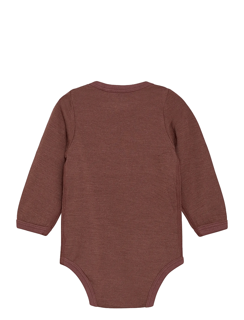 CeLaVi - Body LS, Solid w. Print - base layer baby - marron - 1
