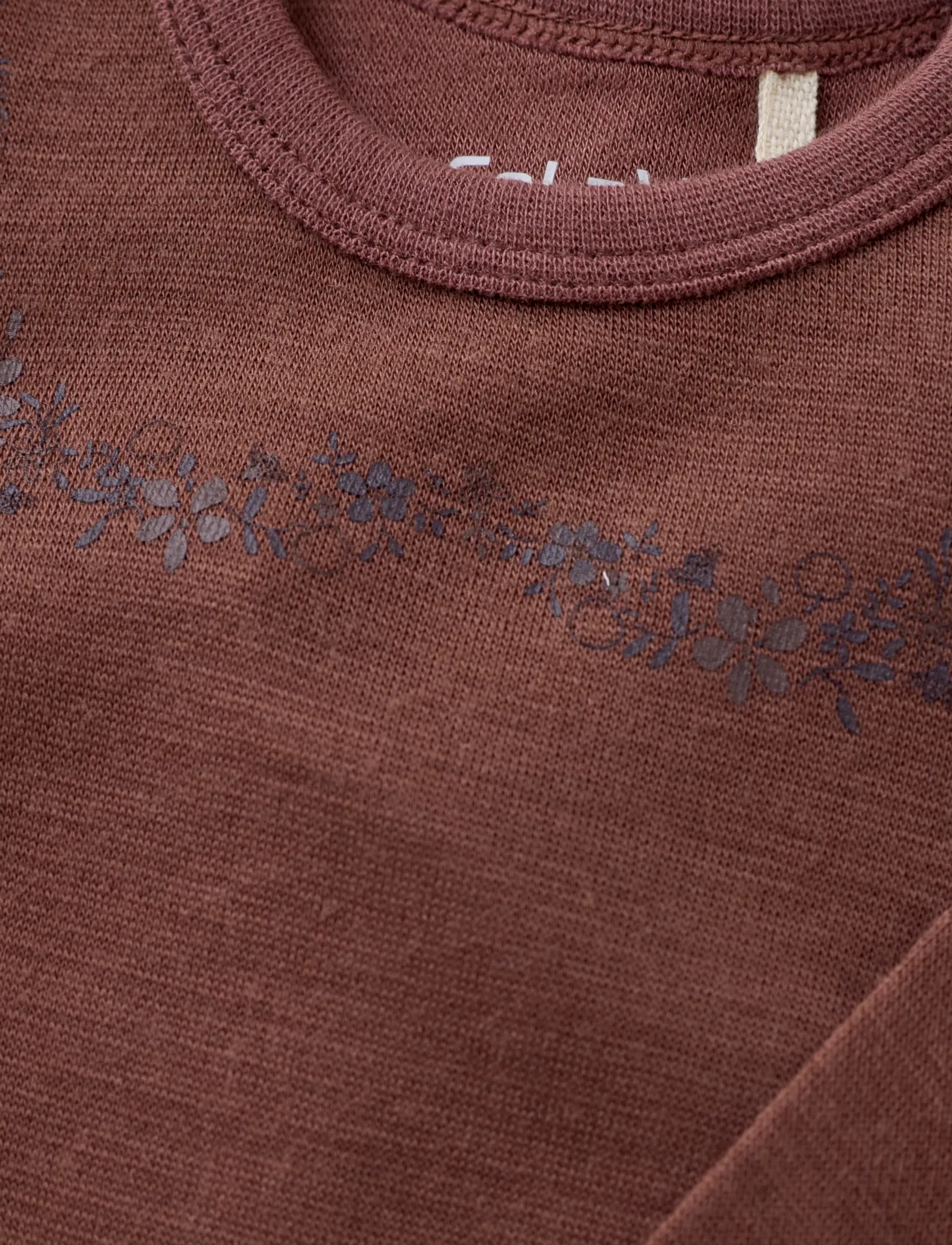 CeLaVi - Body LS, Solid w. Print - laveste priser - marron - 2