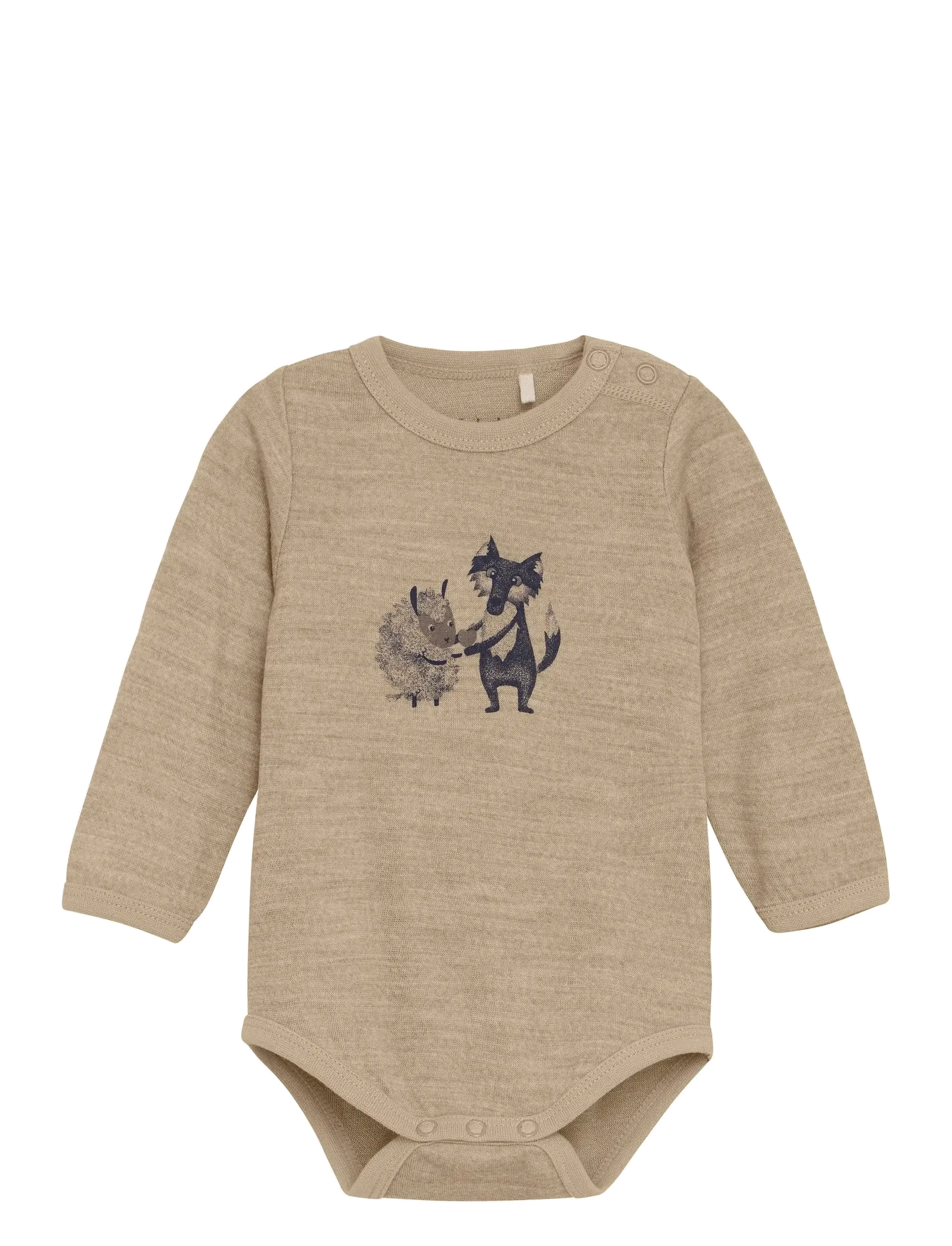 Body LS, Solid w. Print - SAVANNAH TAN