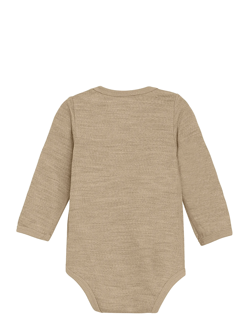 CeLaVi - Body LS, Solid w. Print - base layer baby - savannah tan - 2
