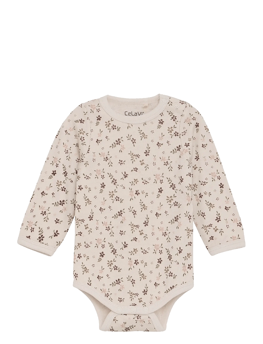 CeLaVi - Body LS - AOP - underställ baby - marron - 1