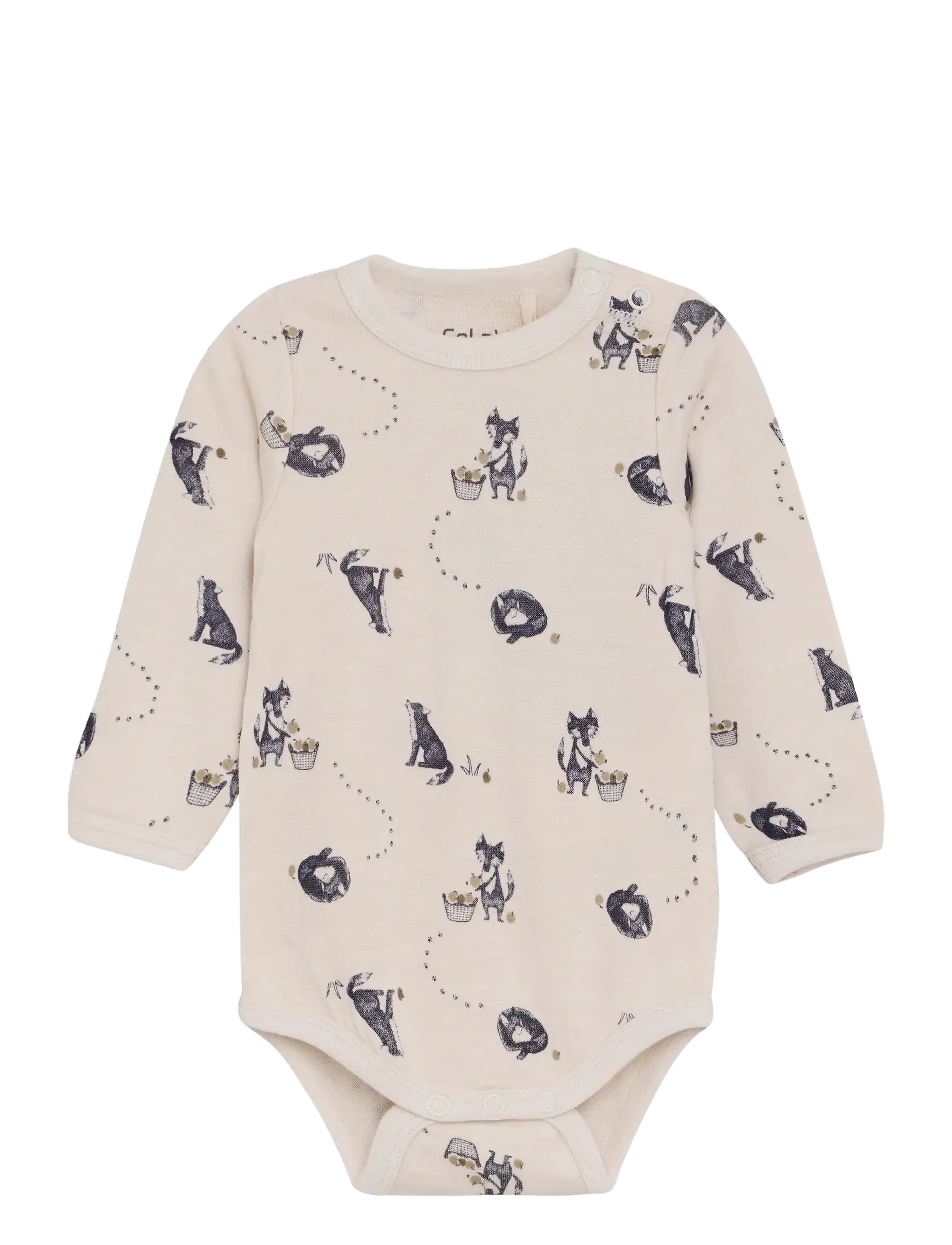 CeLaVi Body Ls Aop, 70, Bodys, Creme - Long-sleeved Kinder