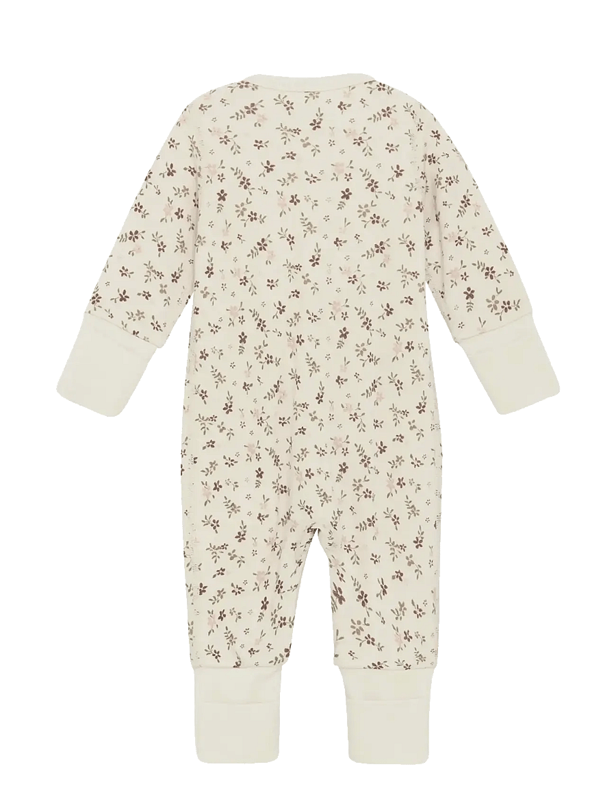 CeLaVi - Jumpsuit LS - AOP - aluskerrastot vauvoille - marron - 1