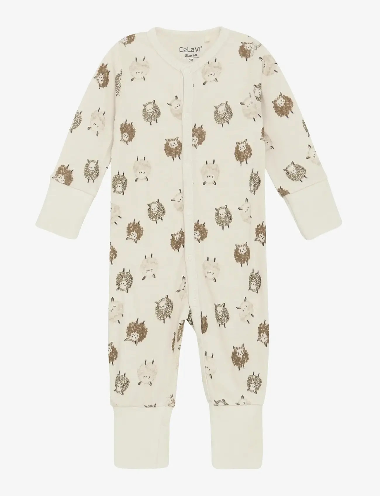 CeLaVi - Jumpsuit LS - AOP - julegaver under 500kr - savannah tan - 0