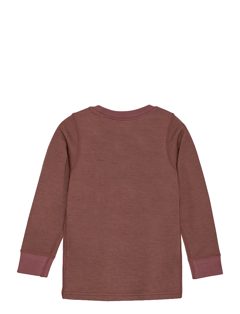 CeLaVi - Blouse LS - Solid - langærmede t-shirts - marron - 1