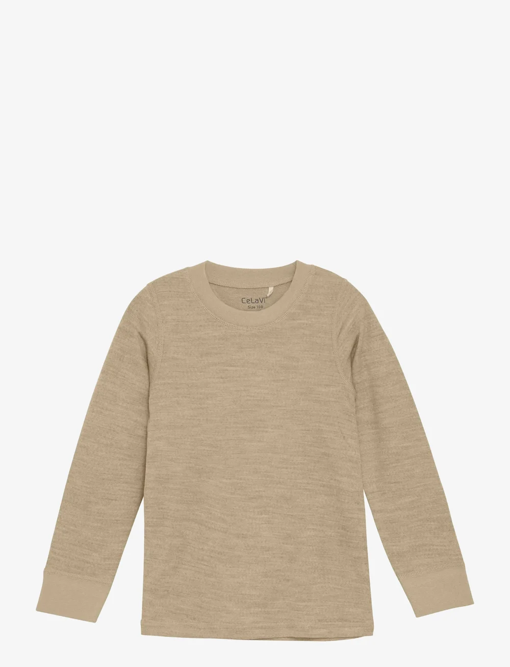 CeLaVi - Blouse LS - Solid - long-sleeved t-shirts - savannah tan - 0
