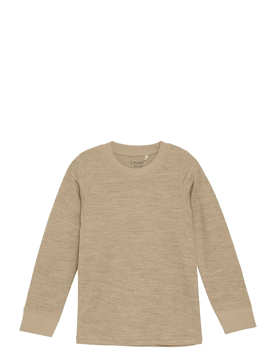 CeLaVi - Blouse LS - Solid - langärmelig - savannah tan - 0