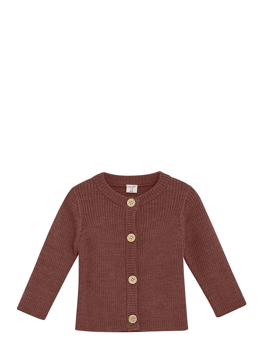 CeLaVi - Cardigan - Knitted - hnepptar peysur - marron - 1