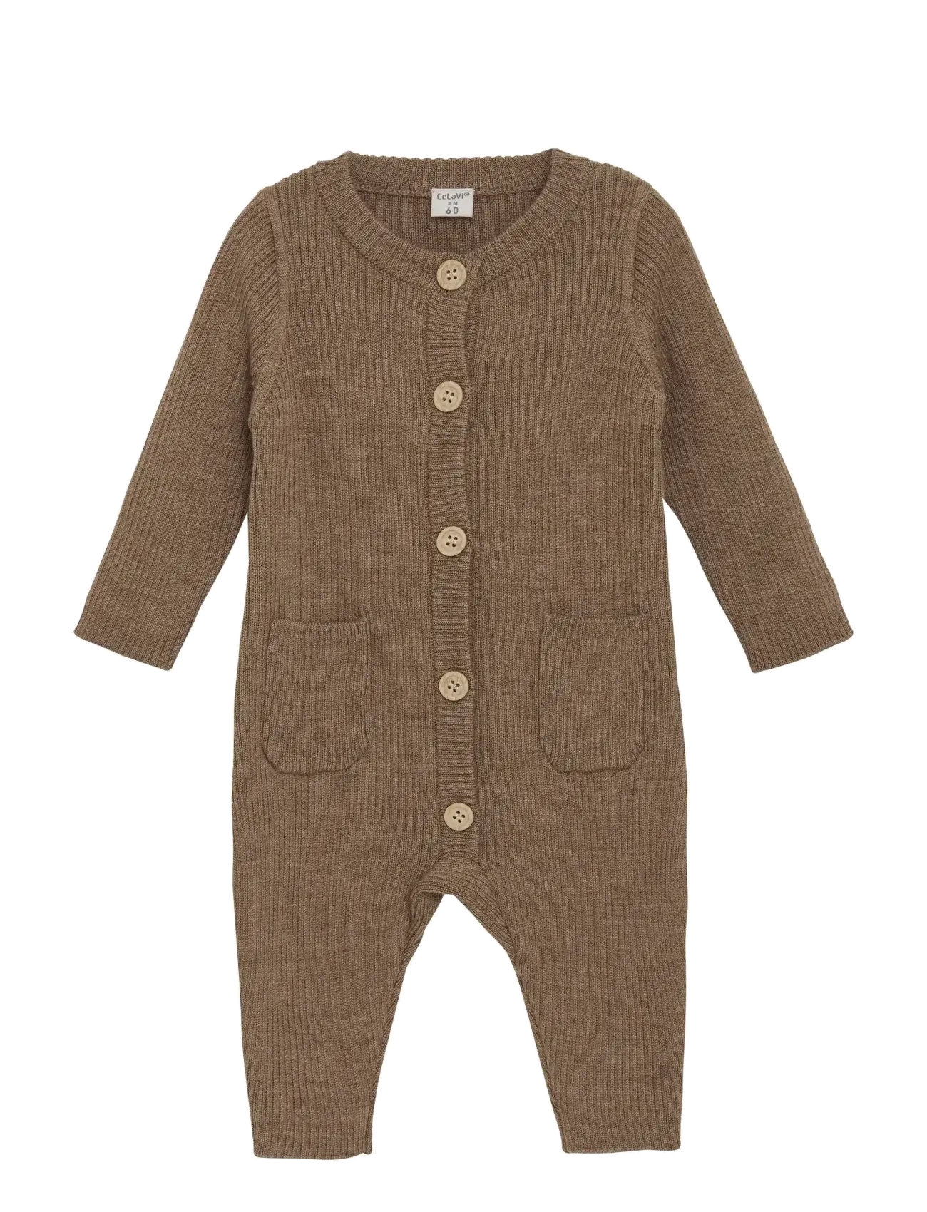 CELAVI Jumpsuit - Strick Braun - 100 - Kinder