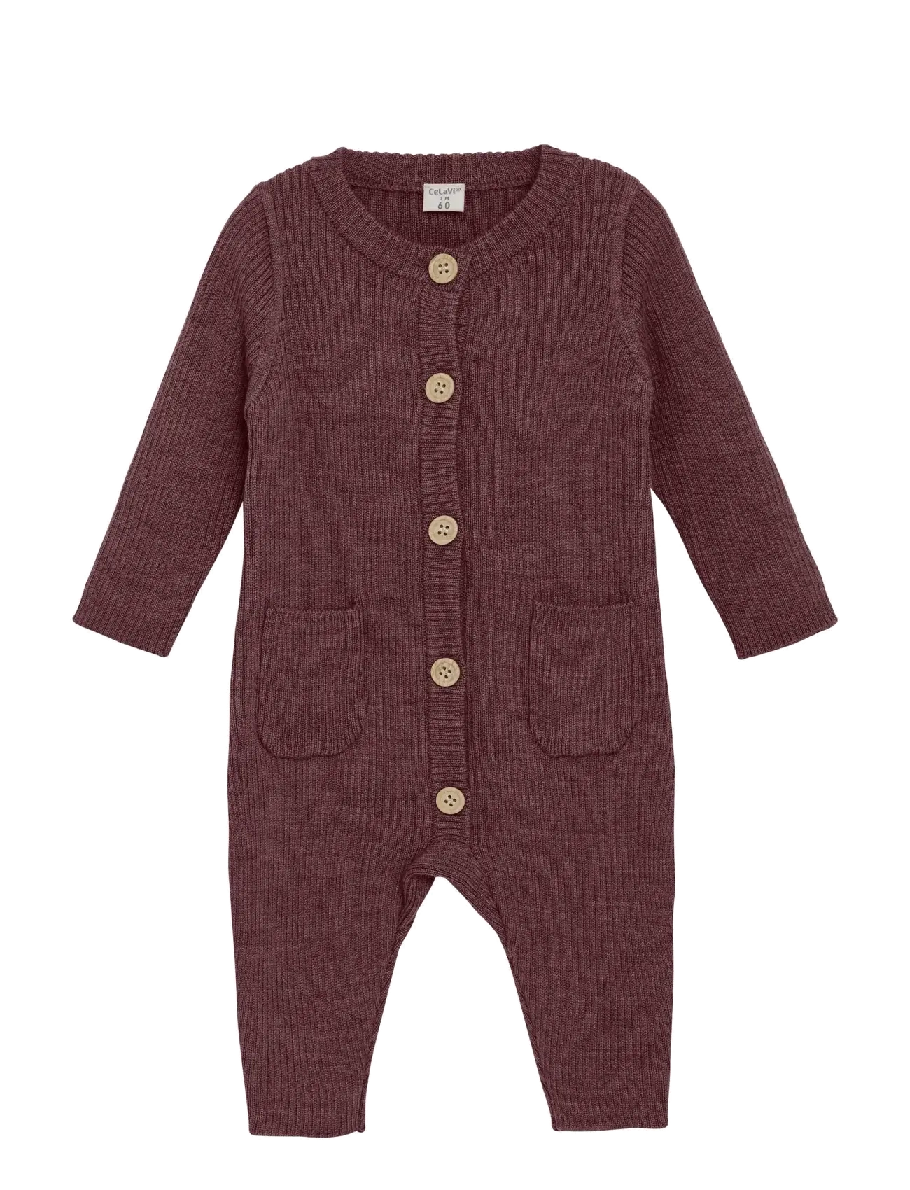 CELAVI Jumpsuit - Strick Burgundy - 50 - Kinder