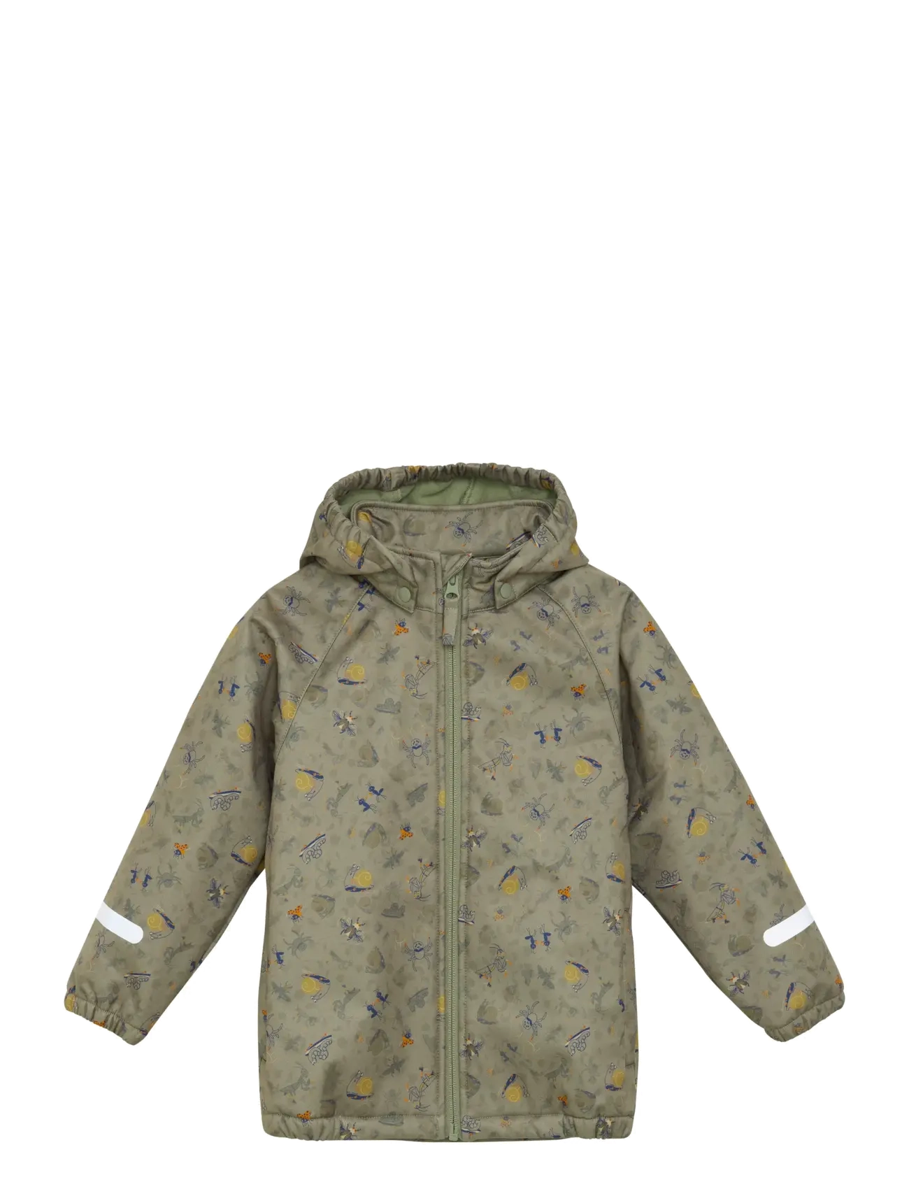 CeLaVi Softshell Jacket Aop, 110, Softshells, Khakigrün - Jackets, Kinder