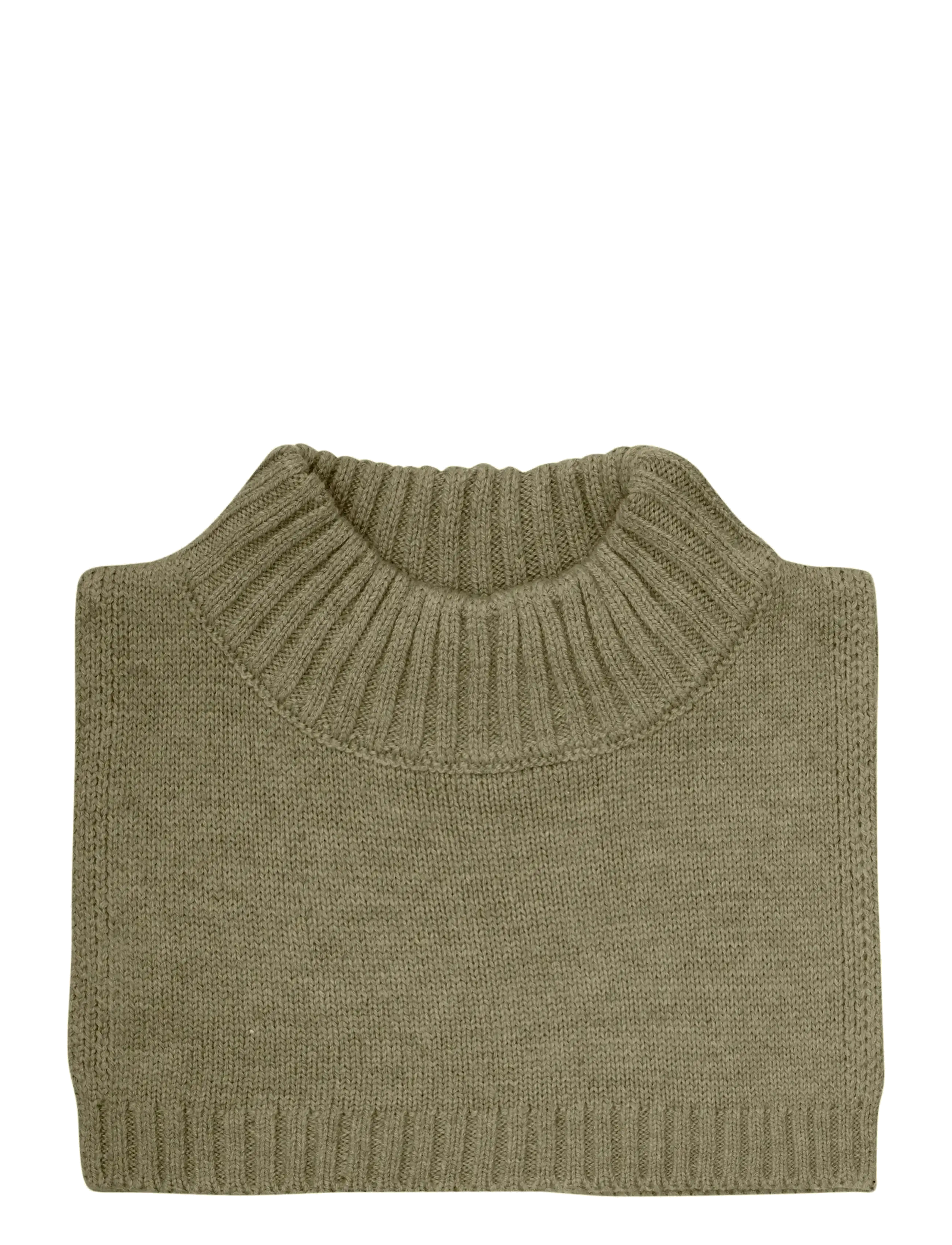CELAVI Neck Warmer - Strick Khaki - 2 Y - Kinder