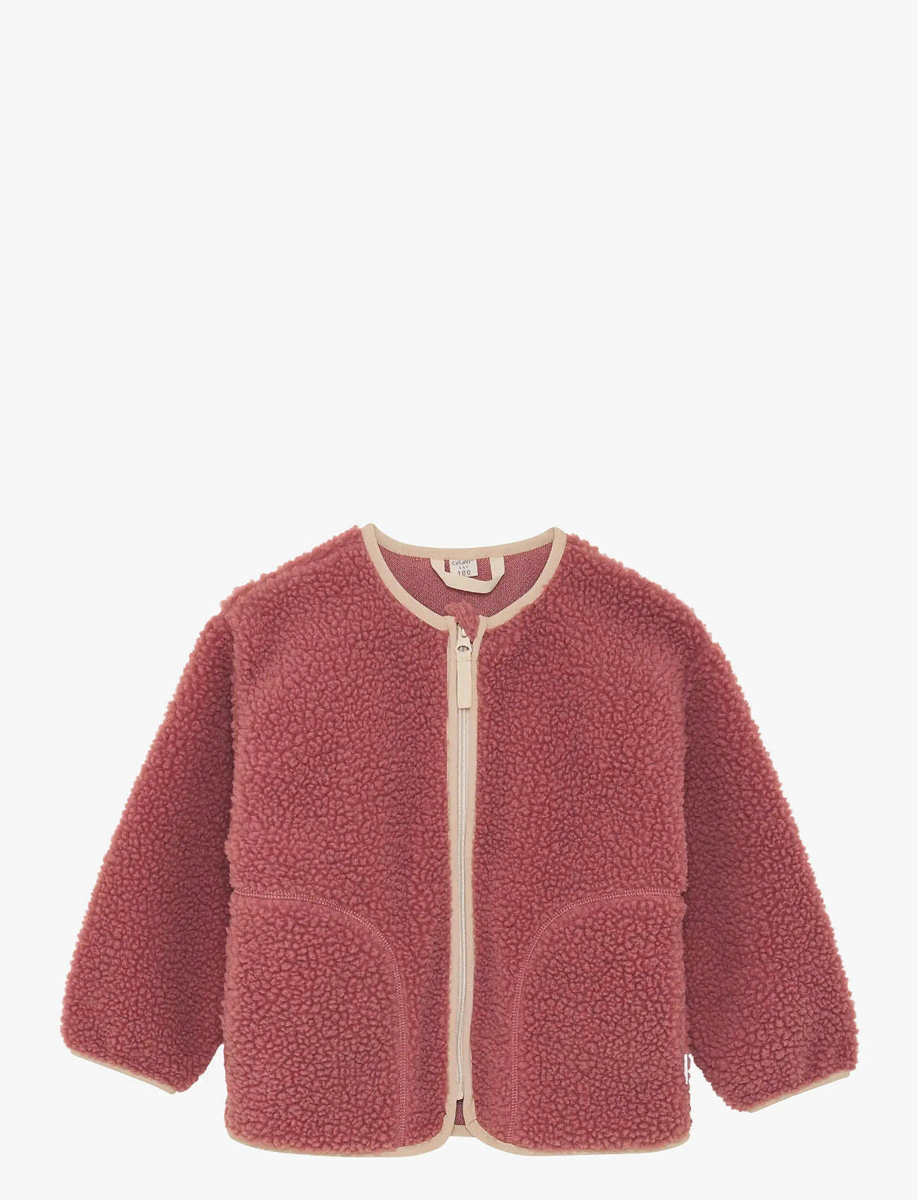 CeLaVi - Girl Teddy Fleece Jacket - multino audinio striukės - nostalgia rose - 0