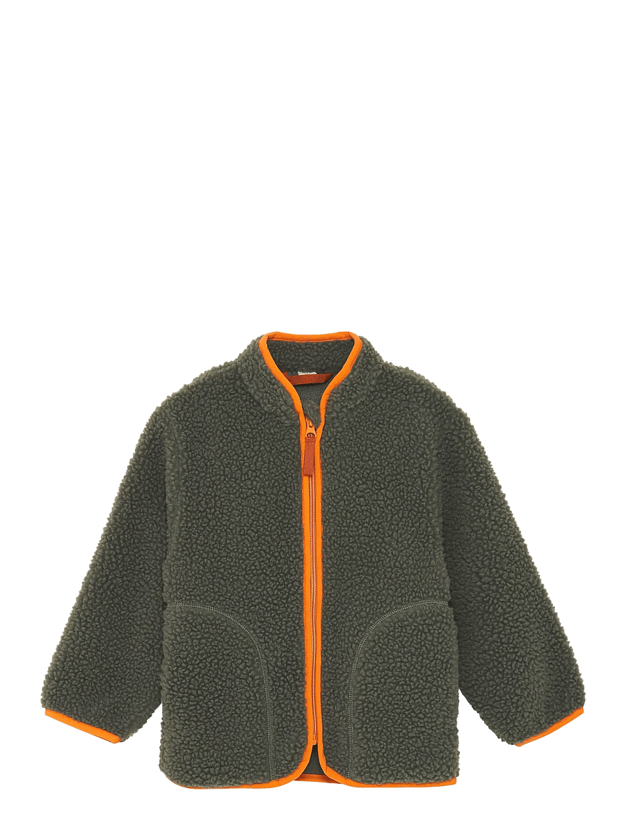 CeLaVi - Boys Teddy Fleece Jacket - fliisjakid - mulled basil - 1