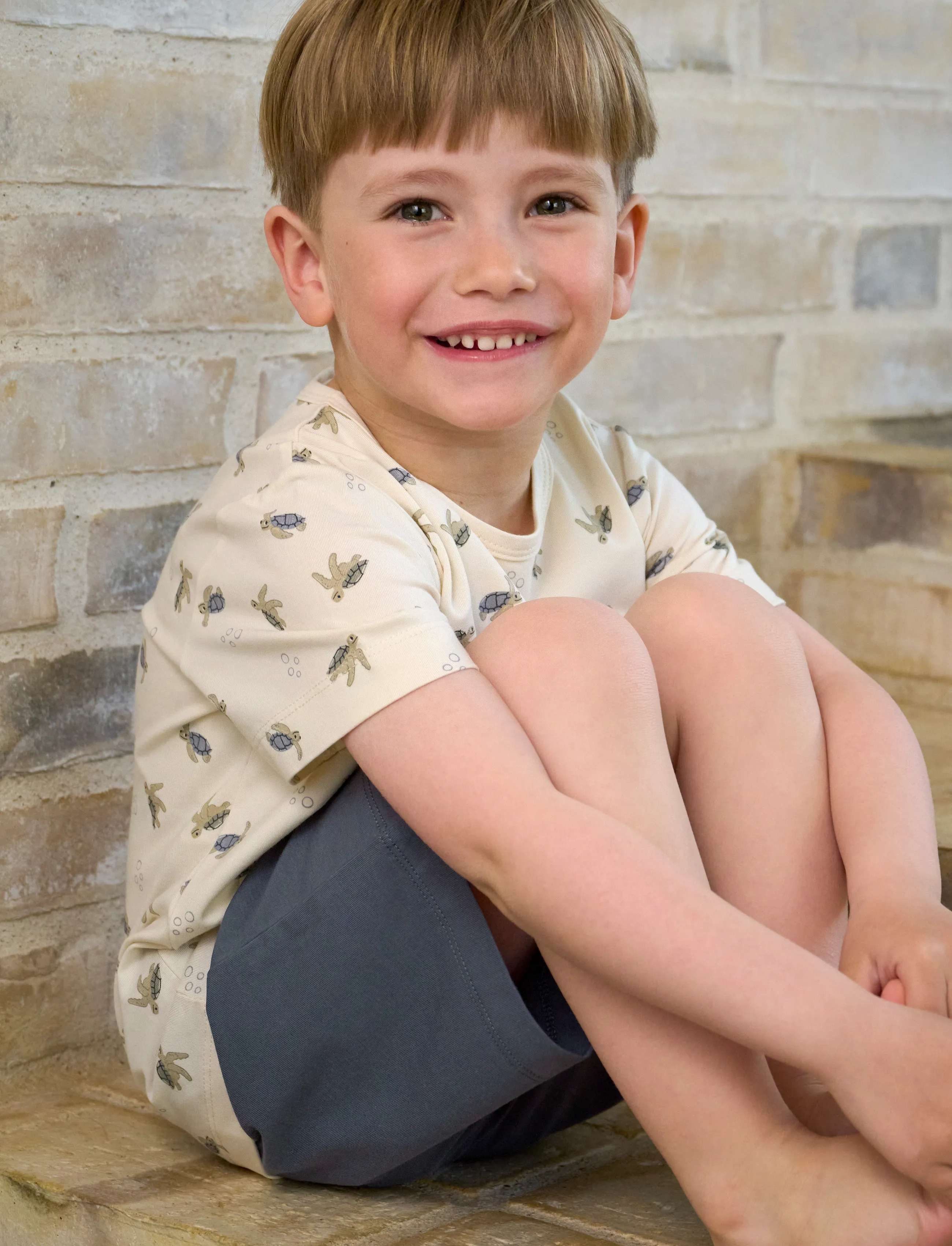 CeLaVi Summer Pyjamas Set -Boys - Lühikeste varrukatega t-särkide komplektid - TURBULENCE / cream