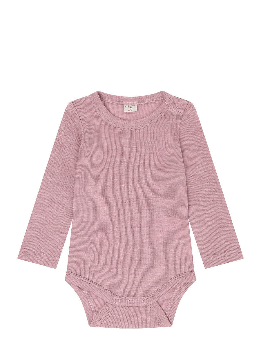 CeLaVi - Body LS - SOLID - beebi alusriided - lilas melange - 0
