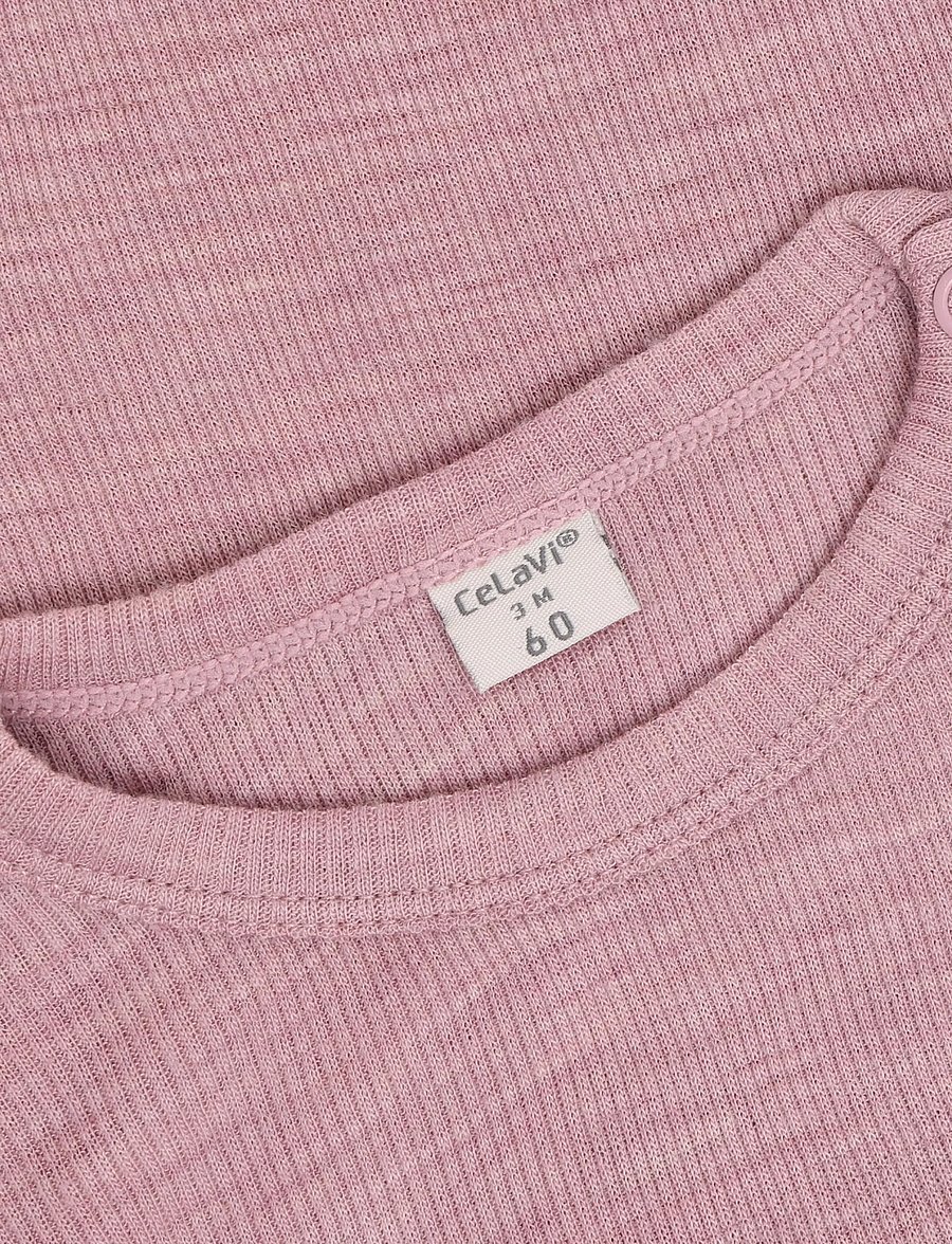 CeLaVi - Body LS - SOLID - beebi alusriided - lilas melange - 2