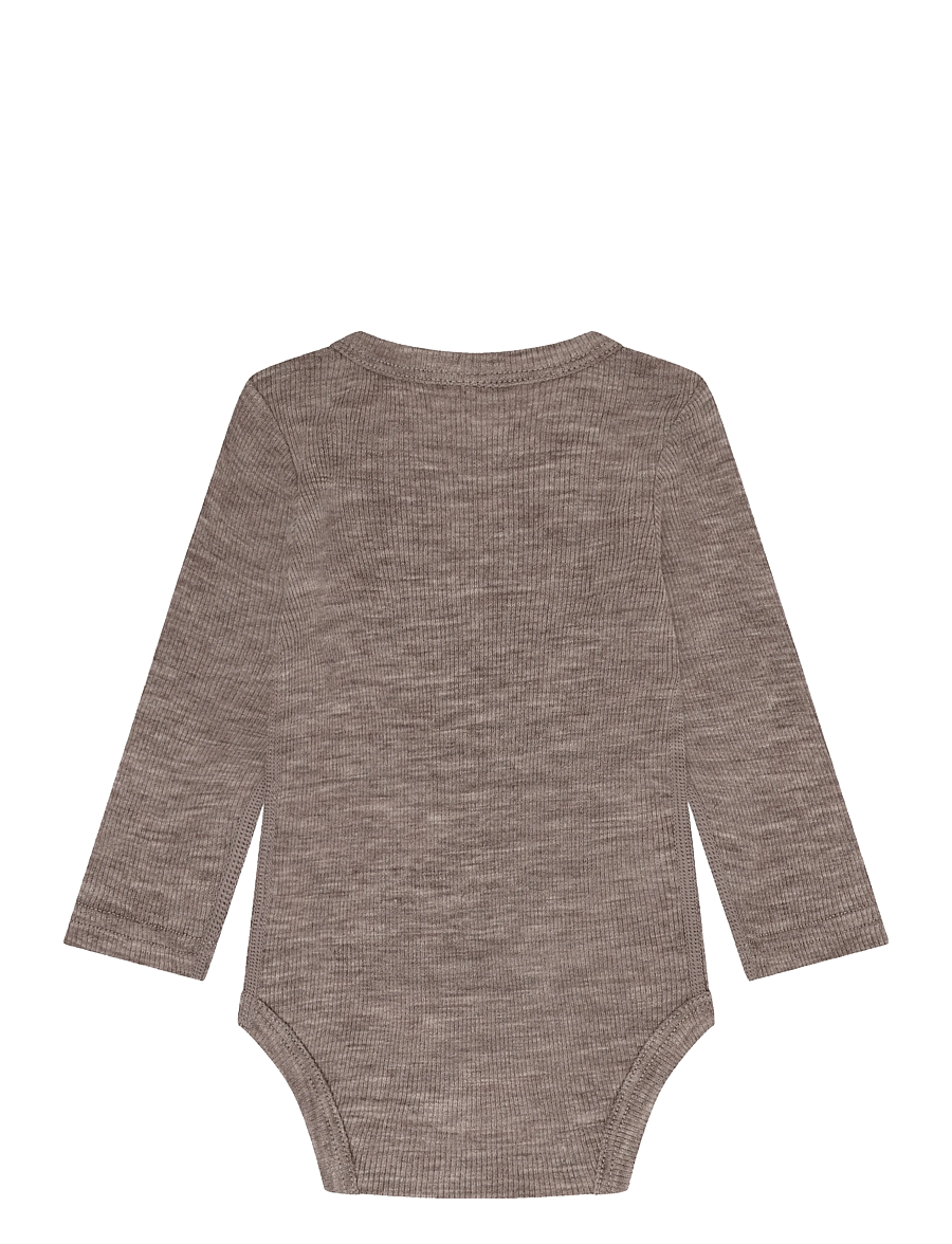 CeLaVi - Body LS - SOLID - base layer baby - walnut melange - 1