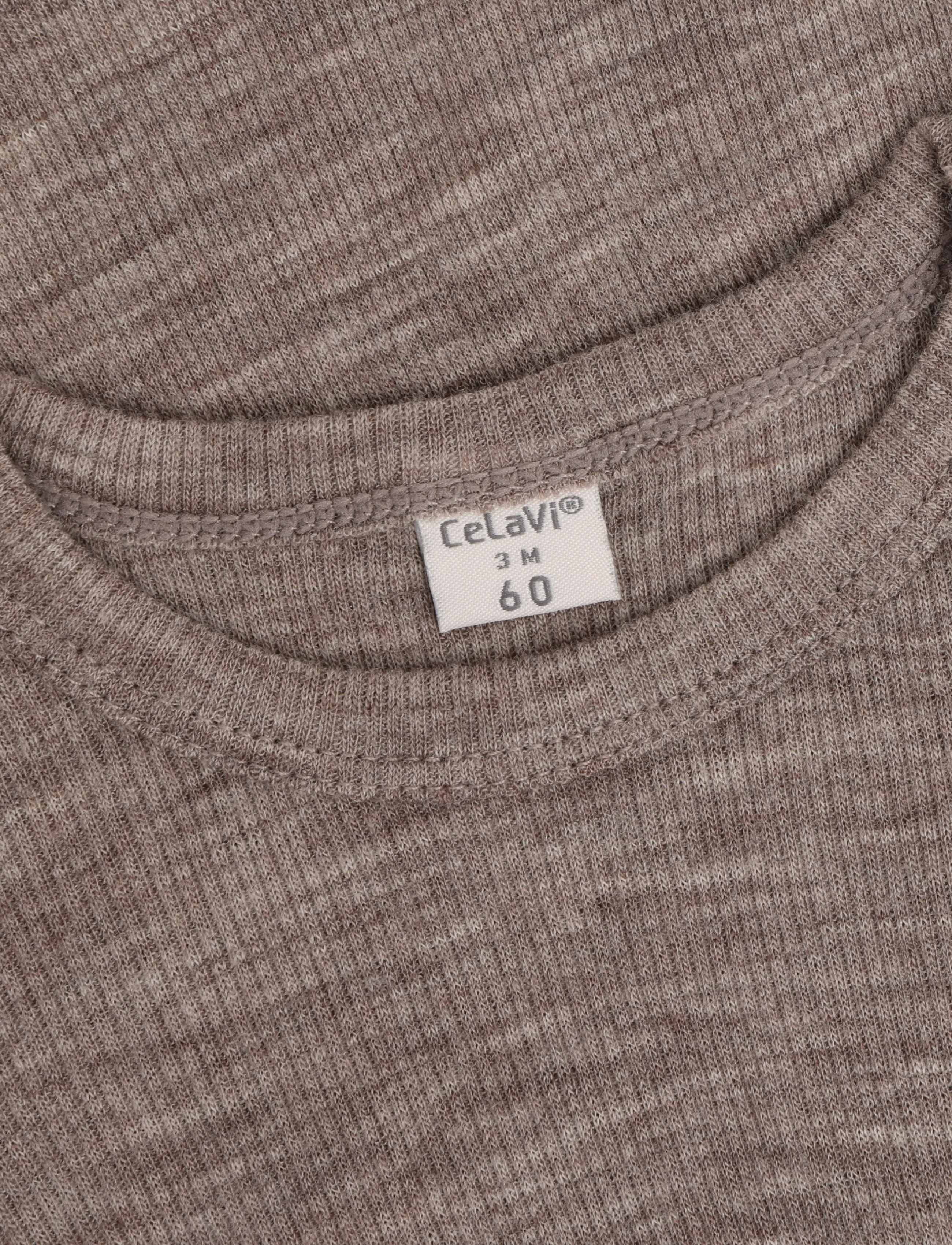 CeLaVi - Body LS - SOLID - beebi alusriided - walnut melange - 2