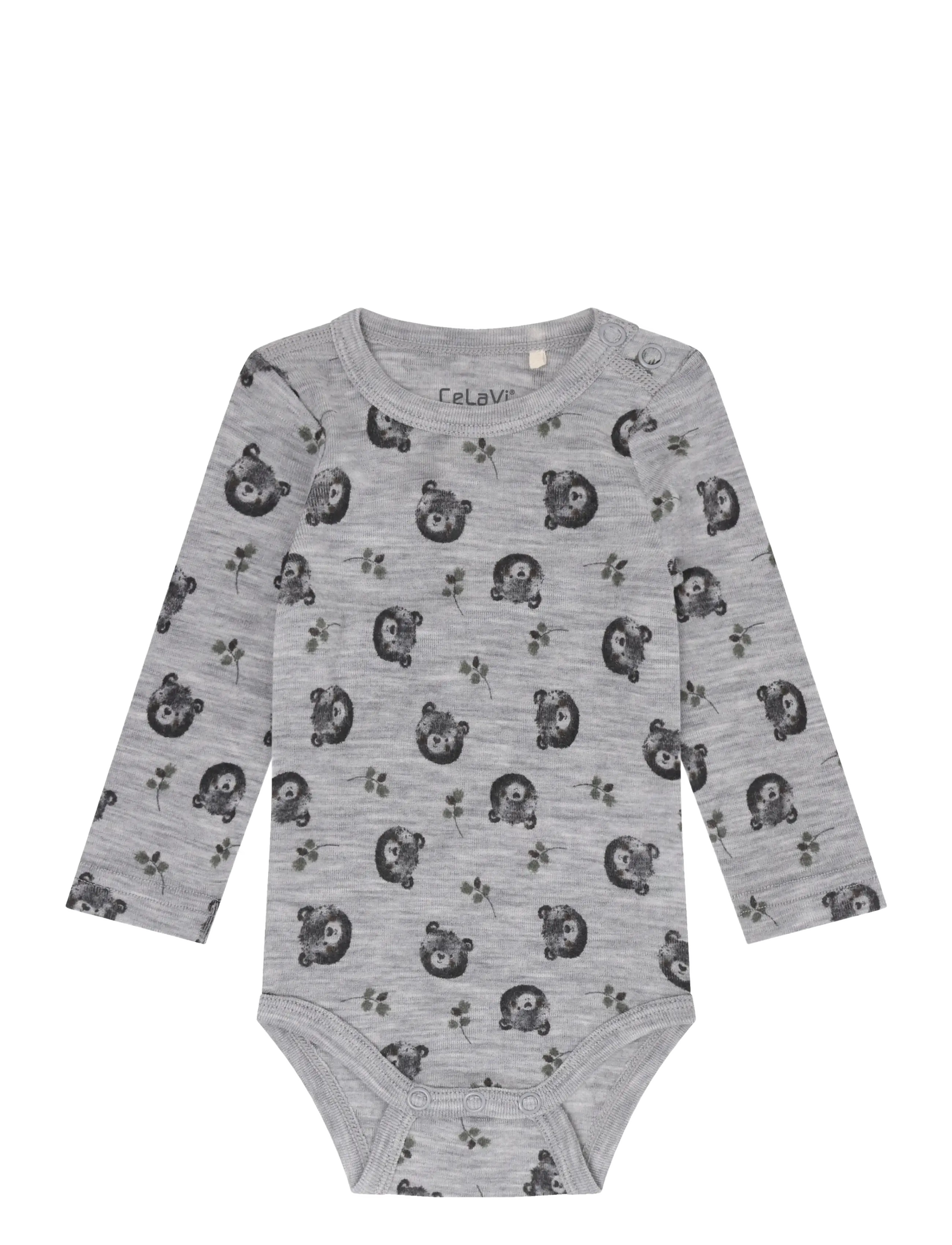 CeLaVi Body LS - AOP - Beebiriided - ALLOY / grey