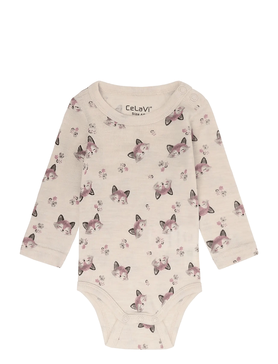 CeLaVi - Body LS - AOP - beebi alusriided - lilas - 1