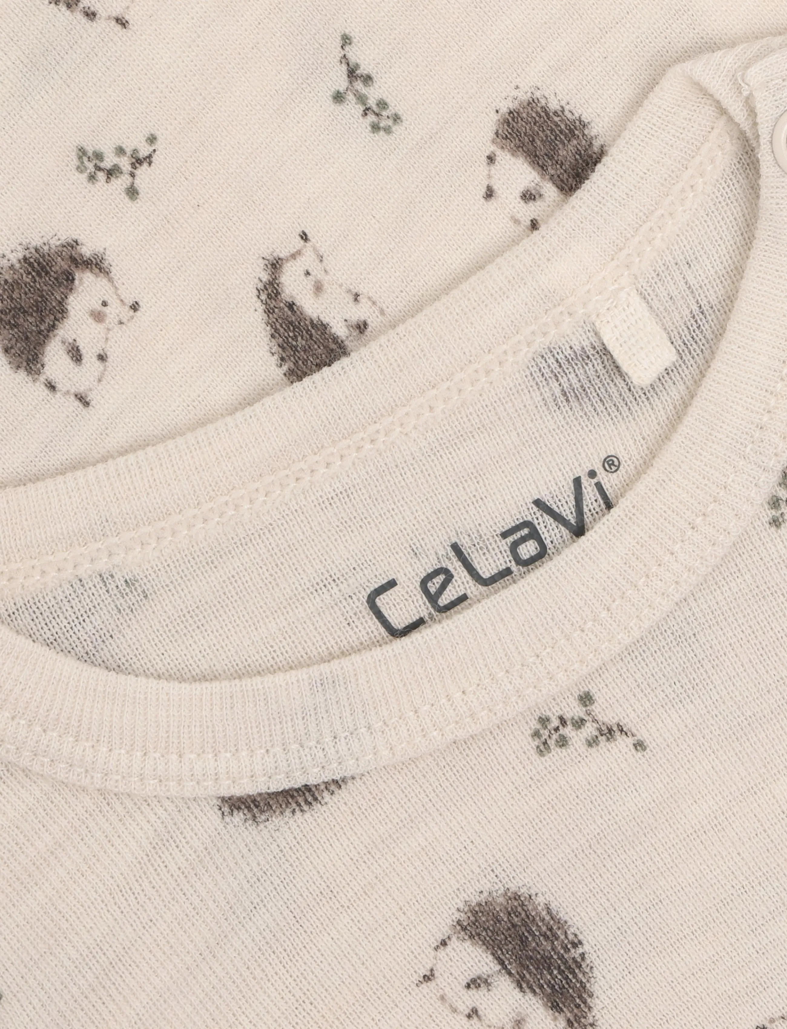 CeLaVi - Body LS - AOP - base layer baby - walnut - 2