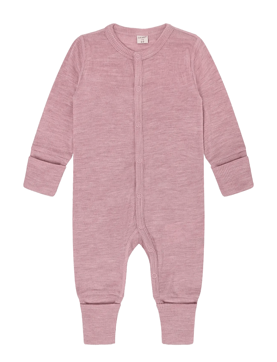CeLaVi - Jumpsuit - SOLID - funkionsunterwäsche - baby - lilas melange - 0