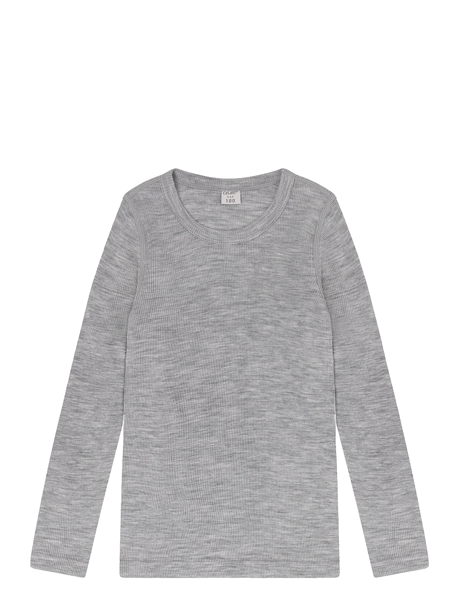 CeLaVi - Blouse LS - SOLID - alloy melange - 0