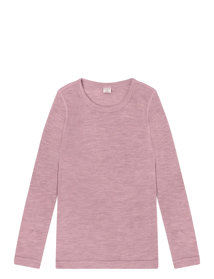 CeLaVi - Blouse LS - SOLID - langärmelig - lilas melange - 0