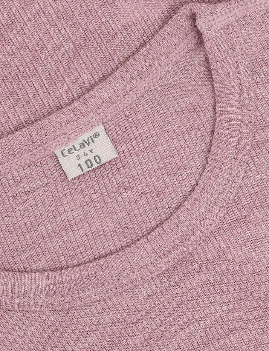 CeLaVi - Blouse LS - SOLID - langärmelig - lilas melange - 2