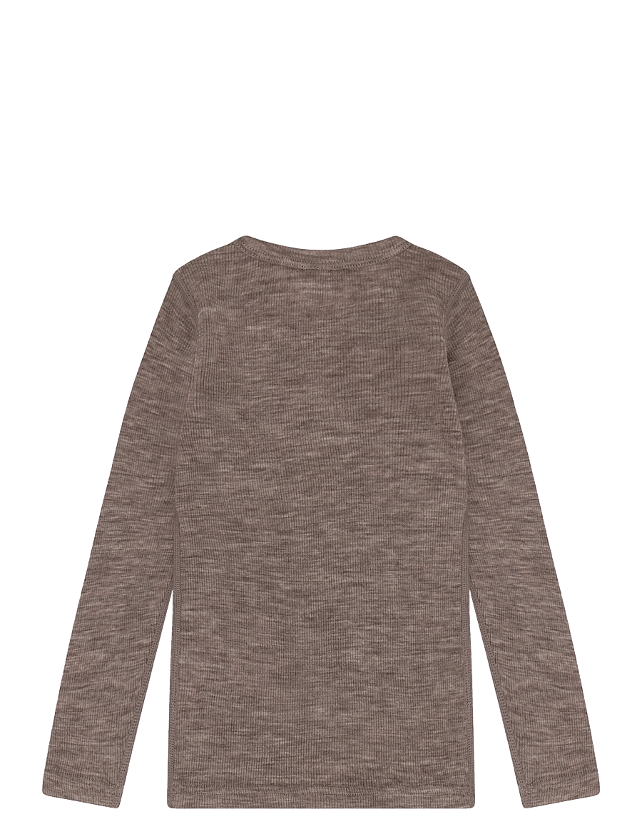 CeLaVi - Blouse LS - SOLID - langärmelig - walnut melange - 2