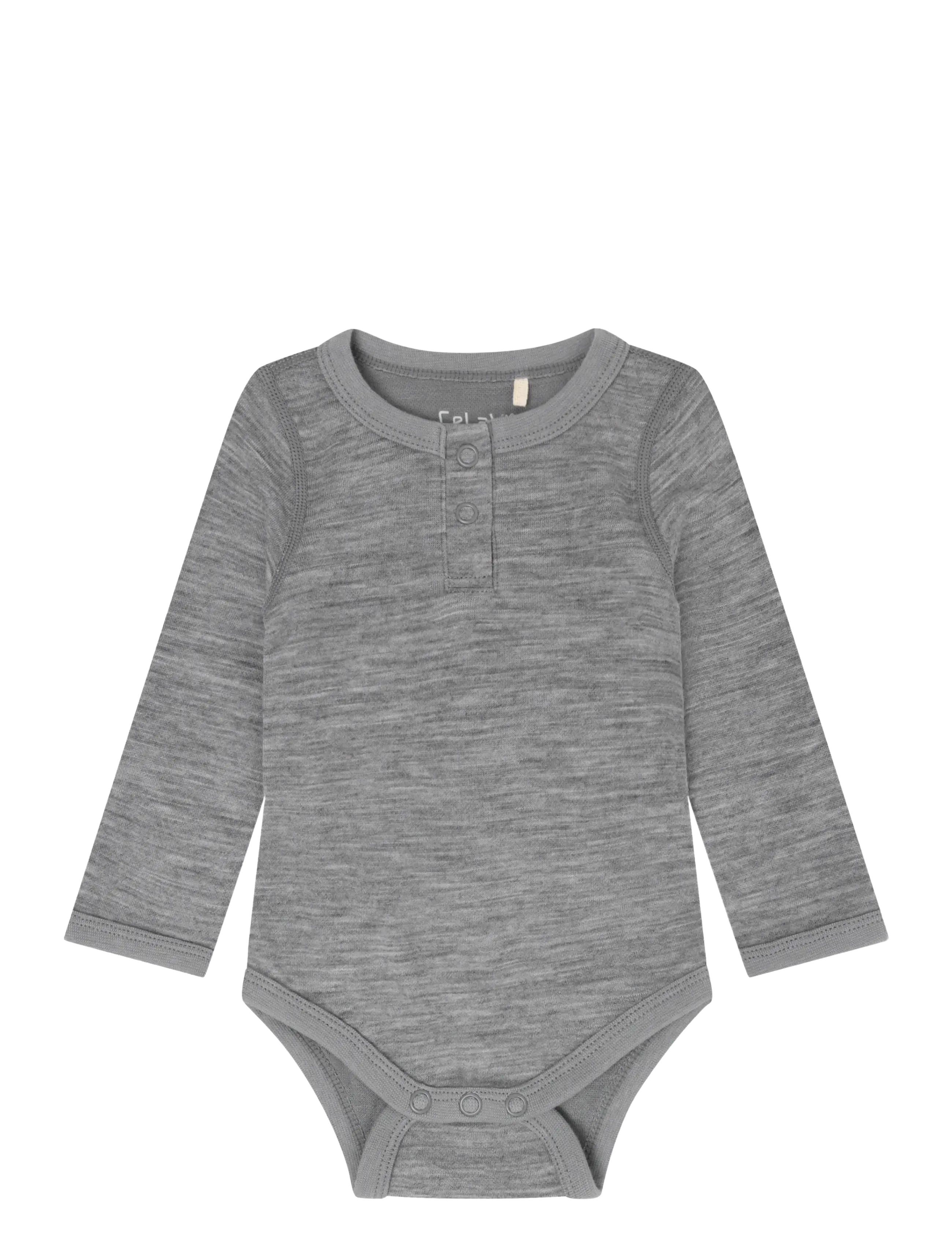 CeLaVi Body LS - Solid - Beebiriided - QUIET SHADE MELANGE / grey
