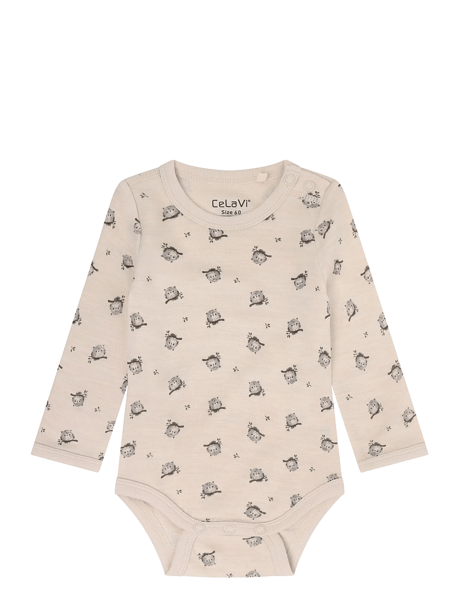 CeLaVi - Body LS - AOP - beebi alusriided - mocha meringue - 1