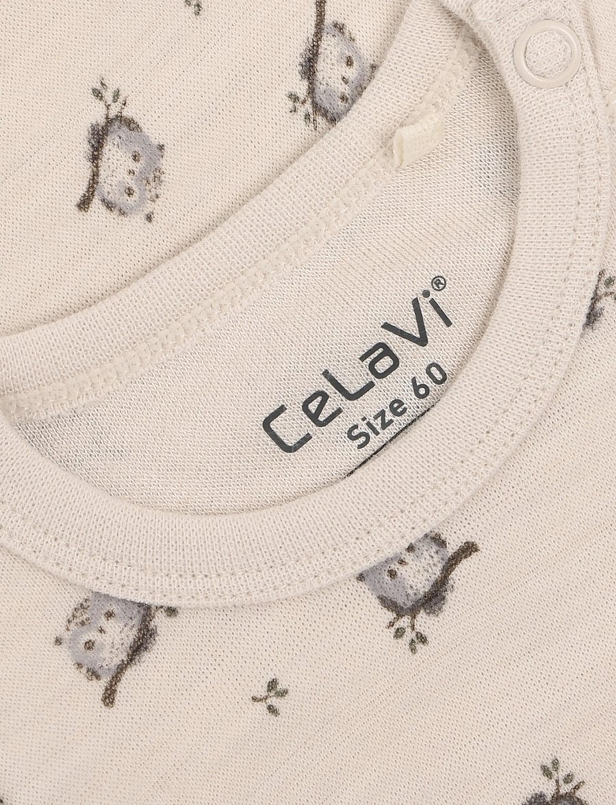 CeLaVi - Body LS - AOP - beebi alusriided - mocha meringue - 3