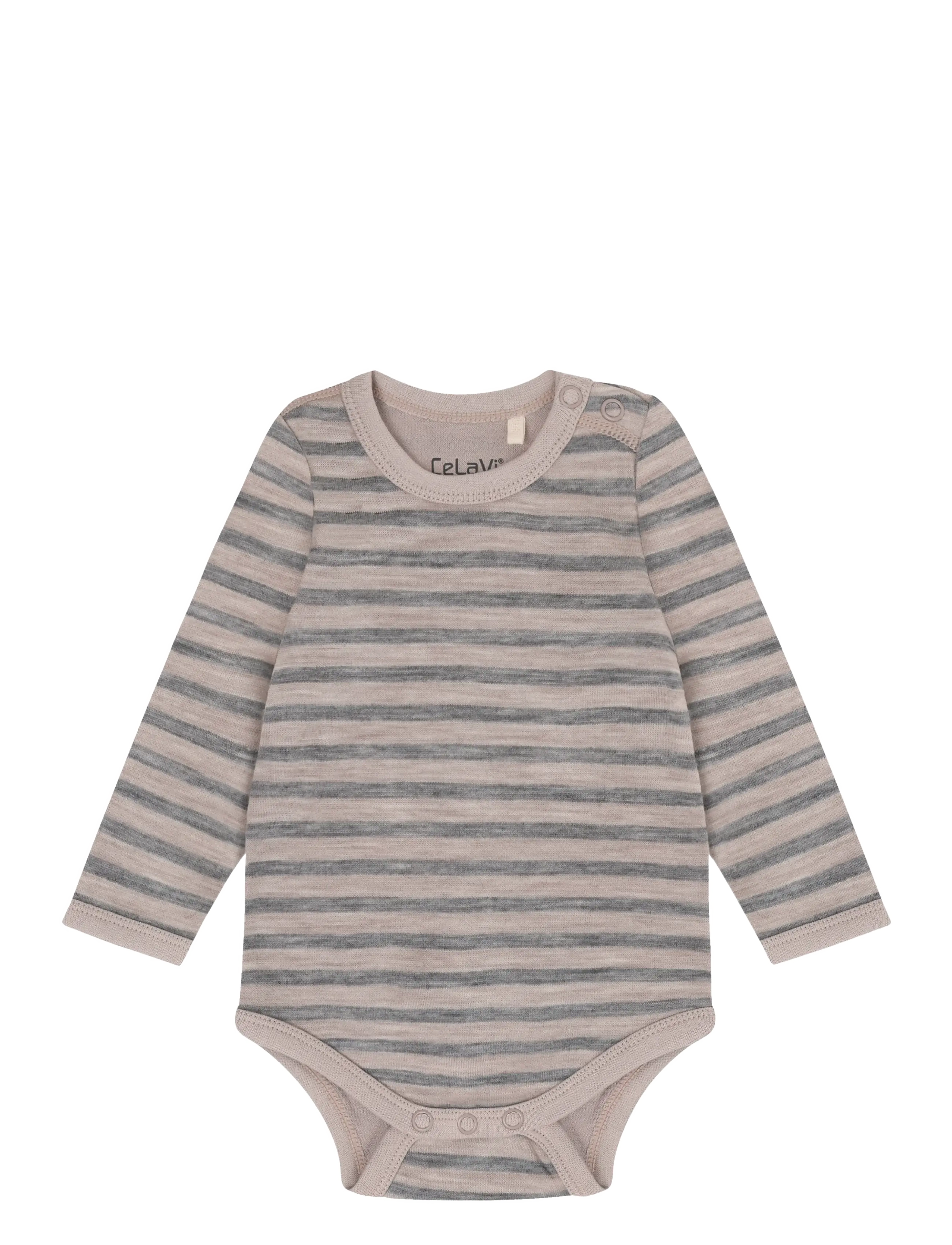 CeLaVi Body LS - YD Stripe - Beebiriided - QUIET SHADE / beige