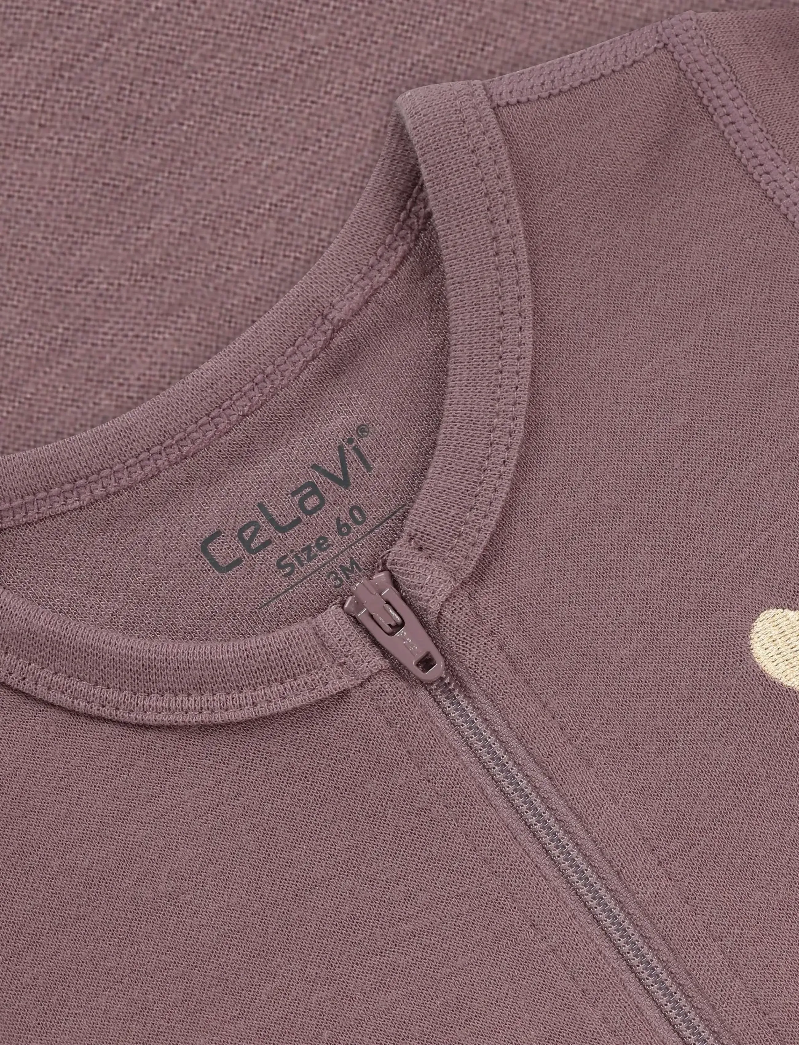 CeLaVi - Jumpsuit LS - SOLID - funkionsunterwäsche - baby - grape shake melange - 3