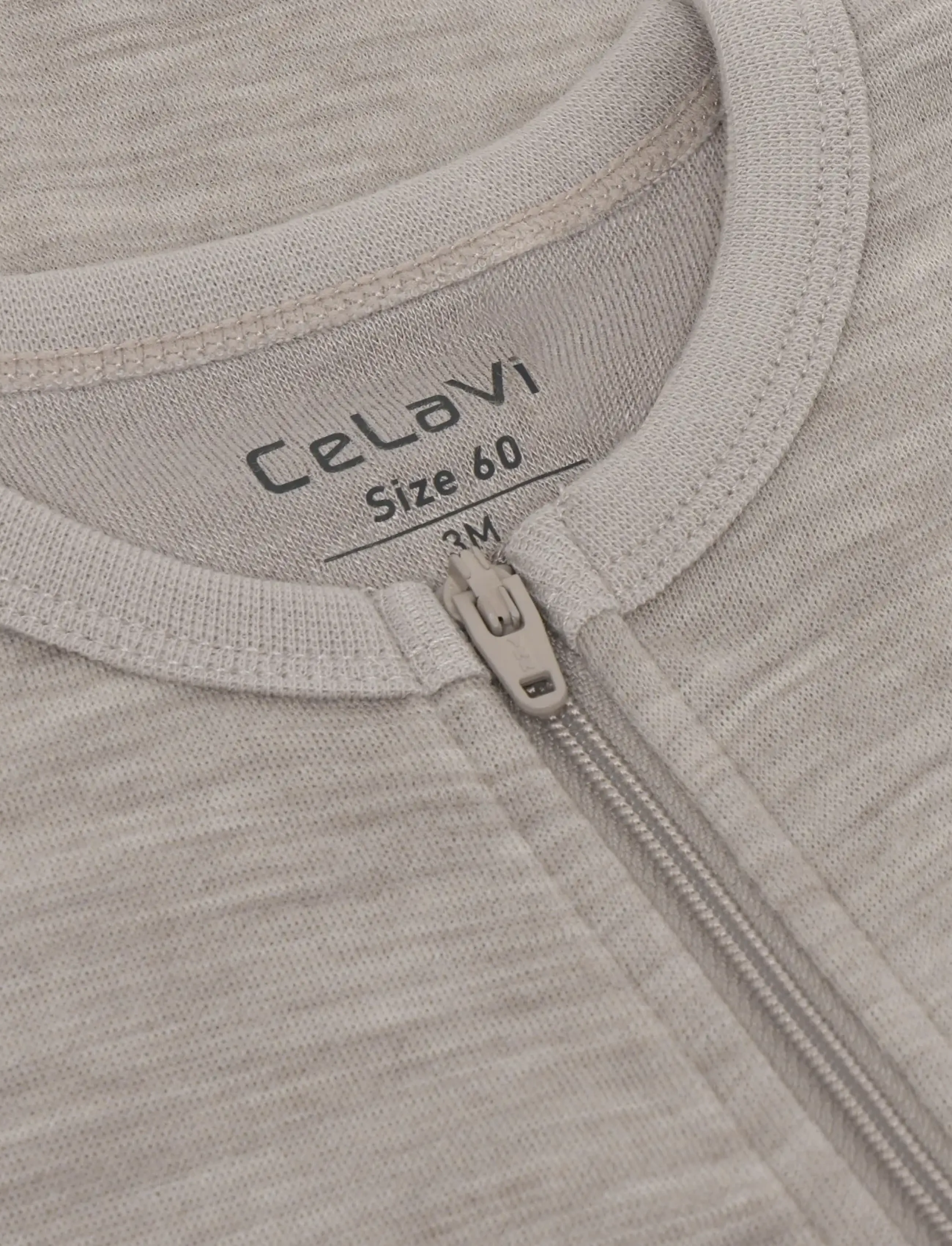 CeLaVi - Jumpsuit LS - SOLID - funkionsunterwäsche - baby - mocha meringue melange - 2