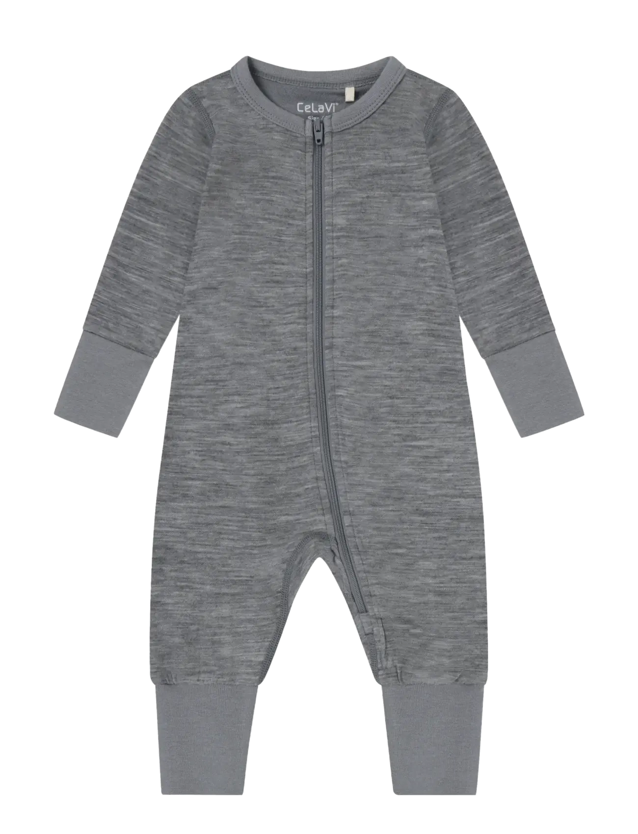 CeLaVi Jumpsuit LS - SOLID - Beebiriided - QUIET SHADE MELANGE / grey