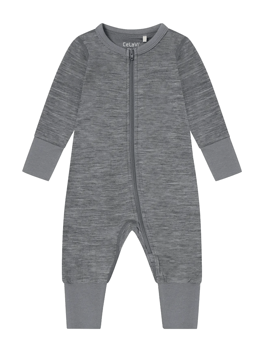 CeLaVi - Jumpsuit LS - SOLID - quiet shade melange - 0