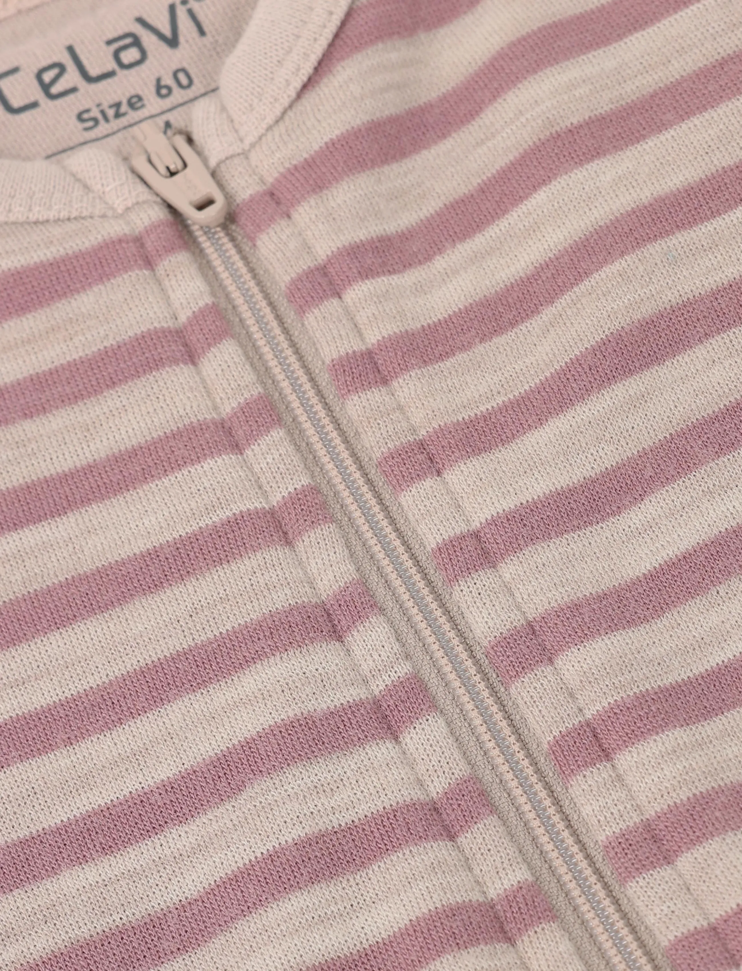 CeLaVi - Jumpsuit LS - YD Stripe - beebi alusriided - grape shake - 2