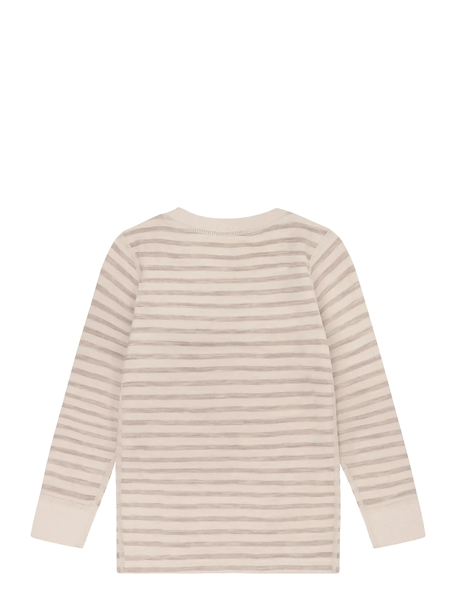 CeLaVi - Blouse LS - YD Stripe - mocha meringue - 1