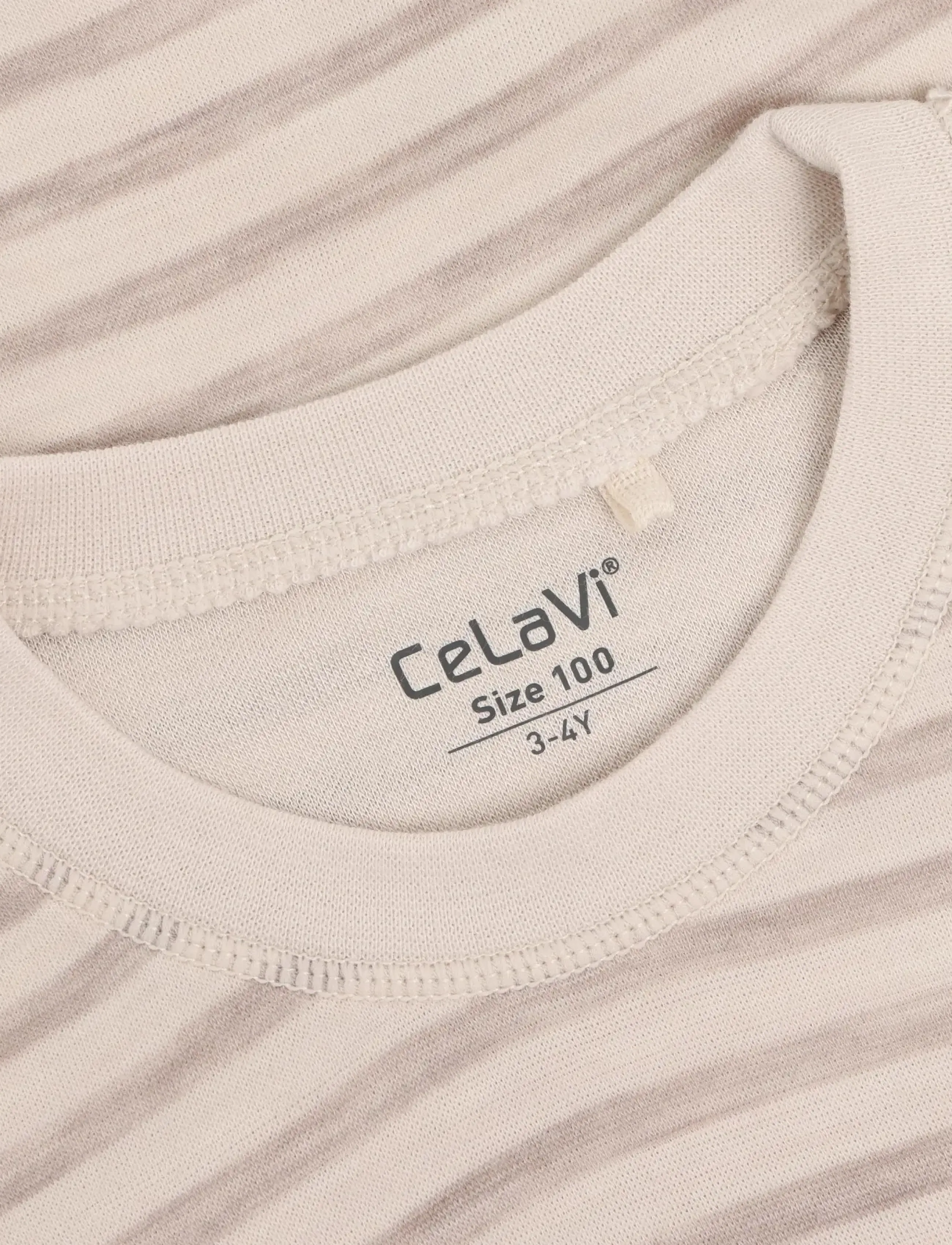 CeLaVi - Blouse LS - YD Stripe - mocha meringue - 2