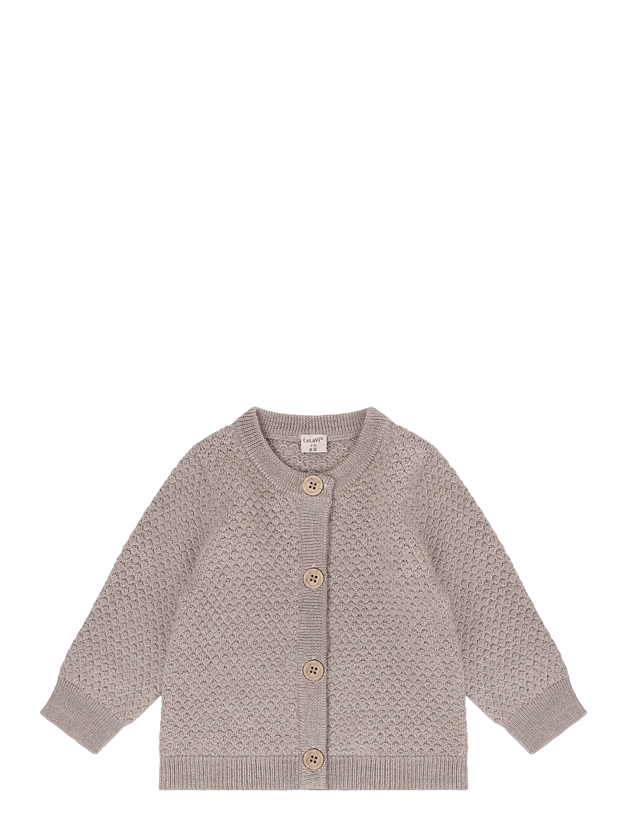 CeLaVi - Cardigan - Knitted - mocha meringue melange - 1