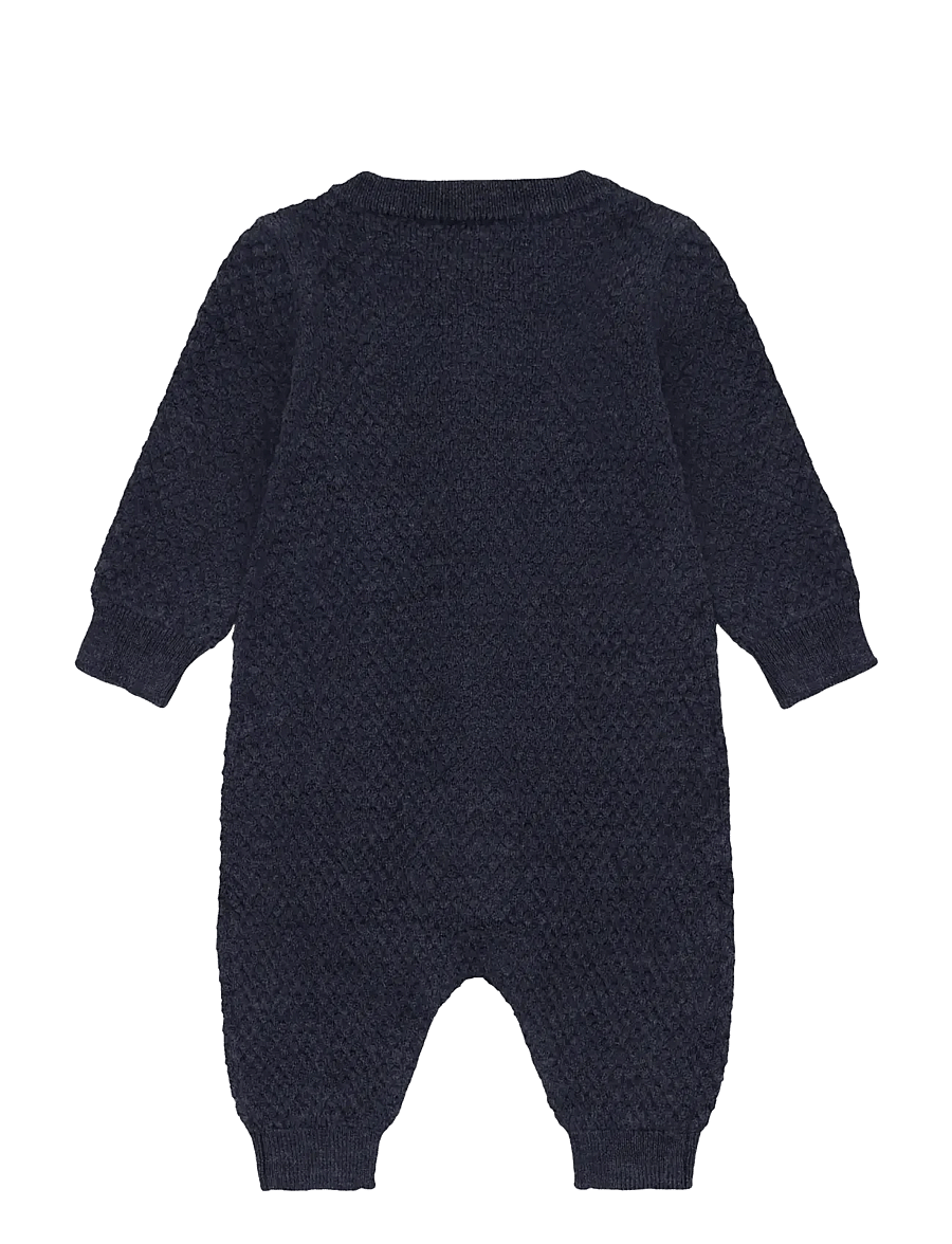 CeLaVi - Jumpsuit - Knitted - funkionsunterwäsche - baby - ombre blue melange - 1