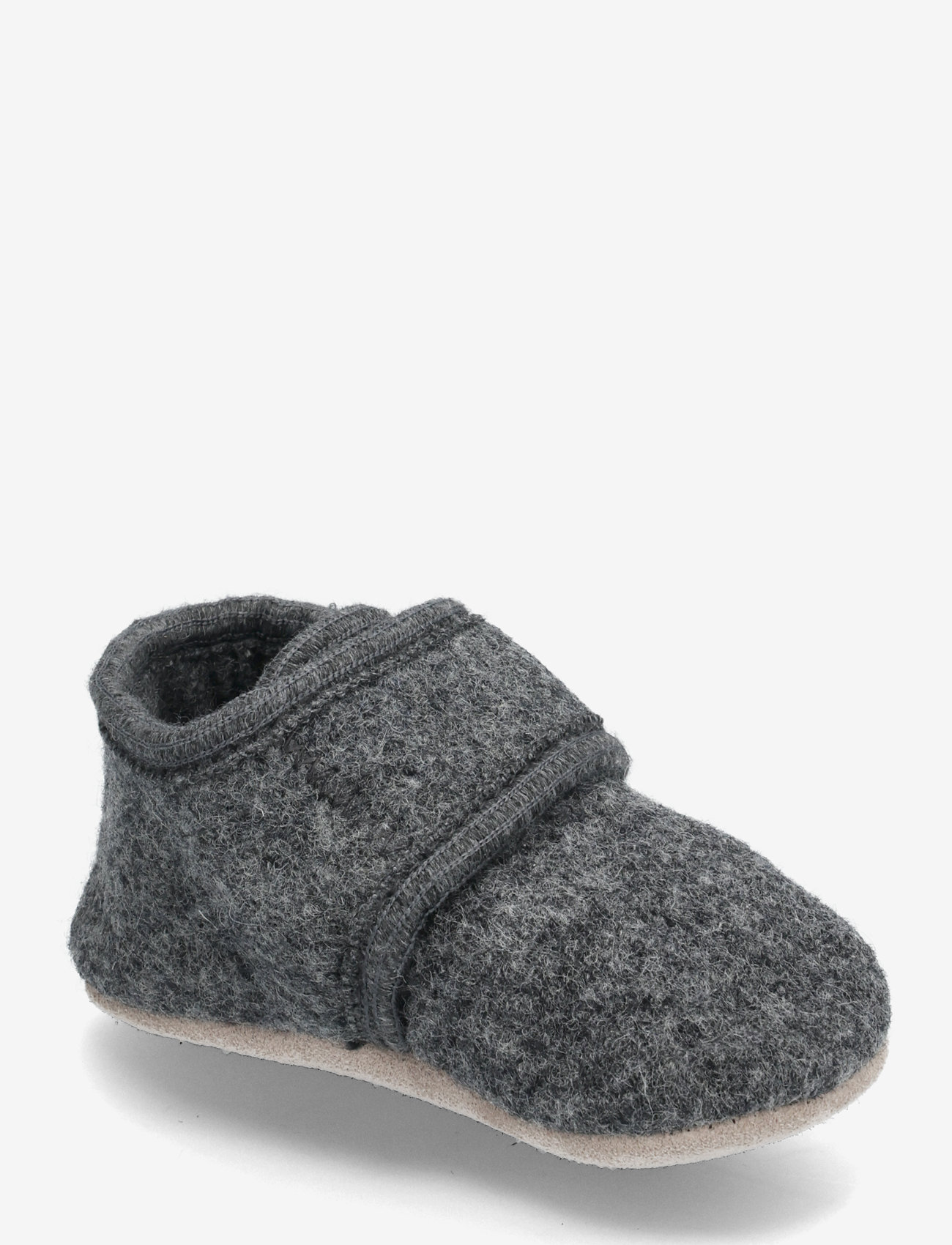 CeLaVi - Baby Wool slippers - hjemmesko - deep stone grey - 0